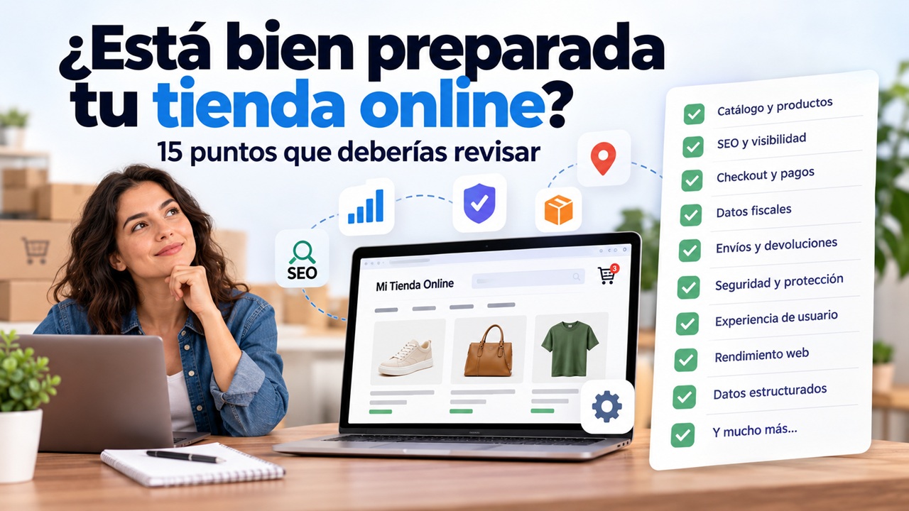 Checklist de optimización de una tienda online: catálogo, SEO, checkout y seguridad